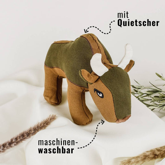 Ne&no® Jouet résistant pour chiens avec sifflet - Buffle Billie