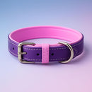 Ensemble Jet Line en Cuir Aubergine & Rose-4