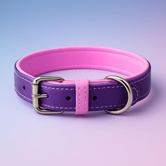 Ensemble Jet Line en Cuir Aubergine & Rose