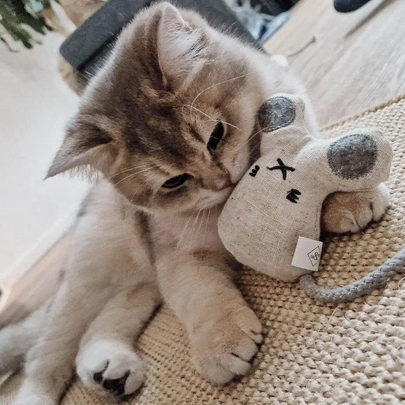 Ne&No - Katzenspielzeug 3er-Set Plüschtiere mit Katzenminze