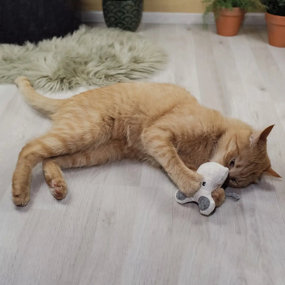 Ne&No - Katzenspielzeug 3er-Set Plüschtiere mit Katzenminze
