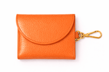 Compra arancione Pupet Couture - porta sacchetti in pelle aurora