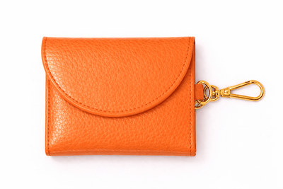 Compra arancione Pupet Couture - porta sacchetti in pelle aurora