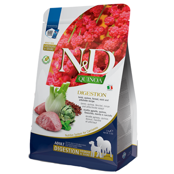 Farmina Dog N&D Quinoa DIGESTION Agneau