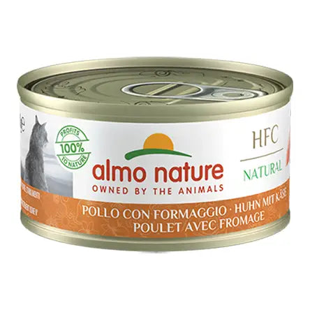 Almo Nature HFC Natural cat Pollo con Formaggio - 70 Gr - Human Grade