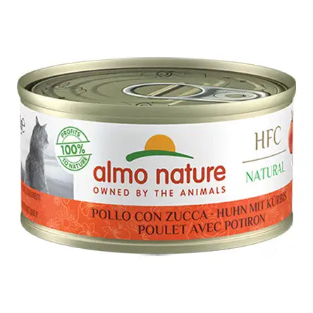 Almo Nature HFC Natural cat Pollo con Zucca - 70 Gr - Human Grade