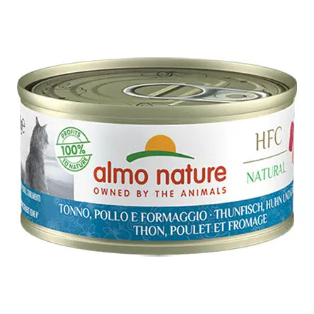 Almo Nature HFC Natural cat Tonno Pollo e Formaggio - 70 Gr - Human Grade