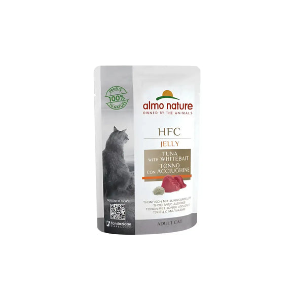Almo Nature HFC pouch cat Tonno e Acciughine - 55 Gr - Human Grade