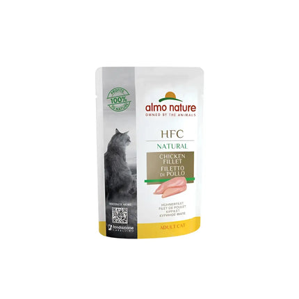 Almo Nature HFC pouch Natural cat Filetto di Pollo - 55 Gr - Human Grade