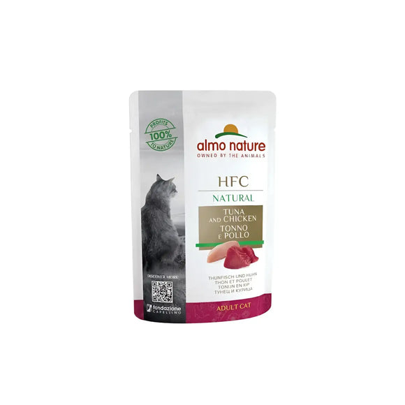 Almo Nature HFC pouch Natural cat Tonno e Pollo - 55 Gr - Human Grade