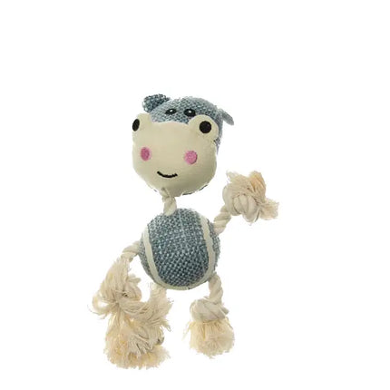 Animali con Palla da Tennis e Corda Ippopotamo - IPPOPOTAMO - Giochi