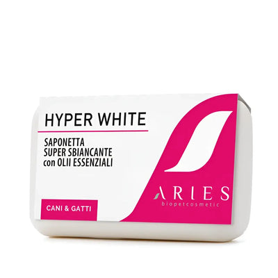 Aries - Hyper White Saponetta Cani Super Sbiancante - 75 gr - Shampoo