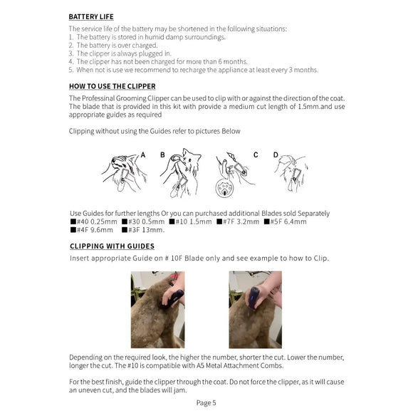 Aries - Tosatrix Professional Grooming Clipper cordless - Detergenti e Igiene