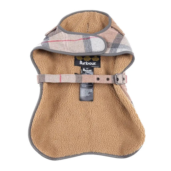 Barbour - Cappotto per cani Wool Touch Pink Tartan - Cappottini