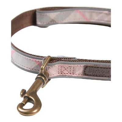 Barbour - Guinzaglio Per Cani Taupe Pink Tartan Riflettente - Guinzagli