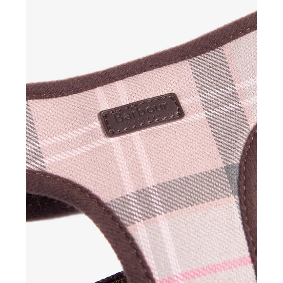 Barbour - Pettorina per cani Taupe Pink Tartan - Pettorine