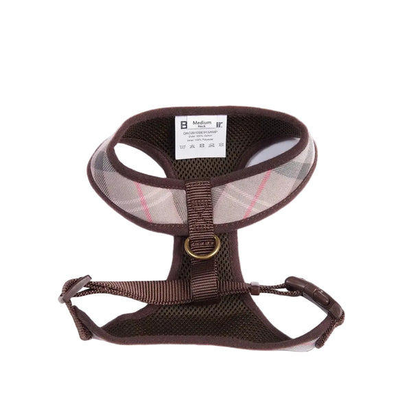 Barbour - Pettorina per cani Taupe Pink Tartan - Pettorine