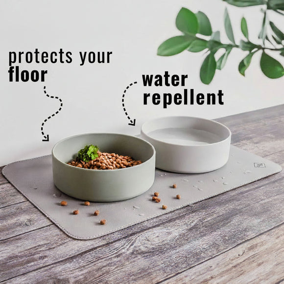 Ne&no® Tappetino da alimentazione in ecopelle ne&no® per cani e gatti