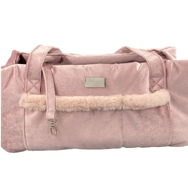 Borsa per cani Montreal - Rosa Antico / Velluto - Trasportini
