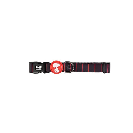 Collare Charlie Brown Nero/Rosso - XS - Collari