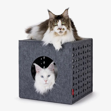 Hoopo Cube - gioco in feltro per gatti - 0