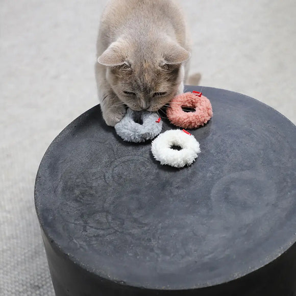 Hoopo Mini Donuts giocattoli per gatti, set da 3