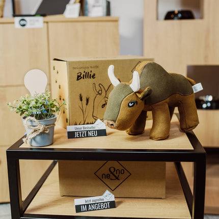 Ne&no® Juguete resistente para perros con silbato - Búfalo Billie - 0