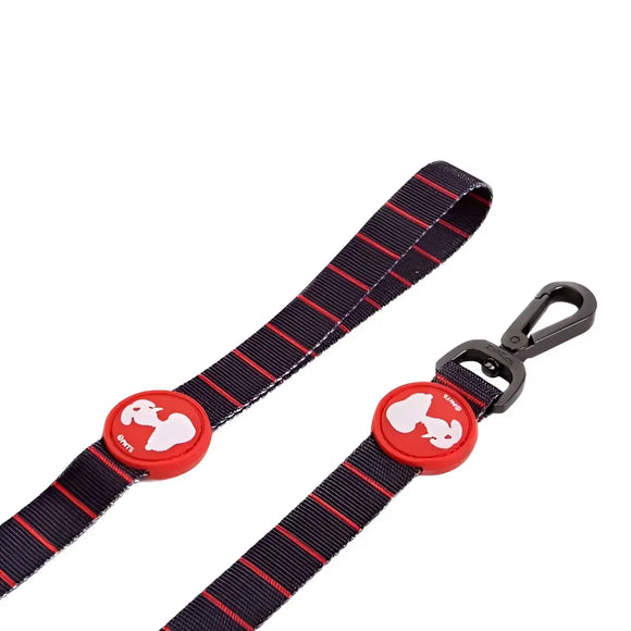 Guinzagli Charlie Brown Nero/Rosso