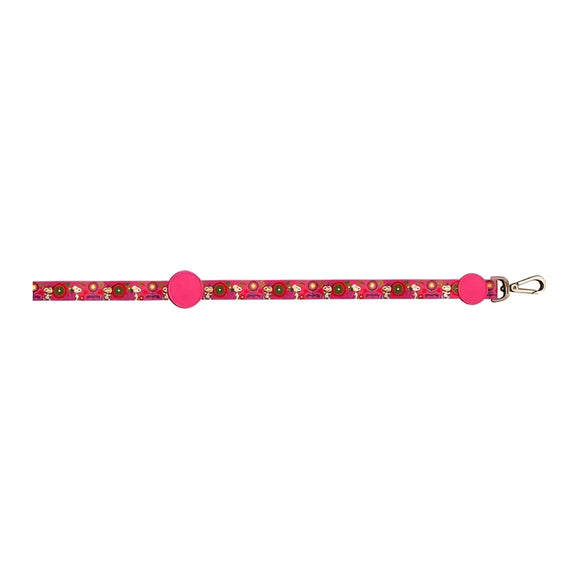 Guinzagli Charlie Brown Pink Flower