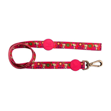 Guinzagli Charlie Brown Pink Flower - XS
