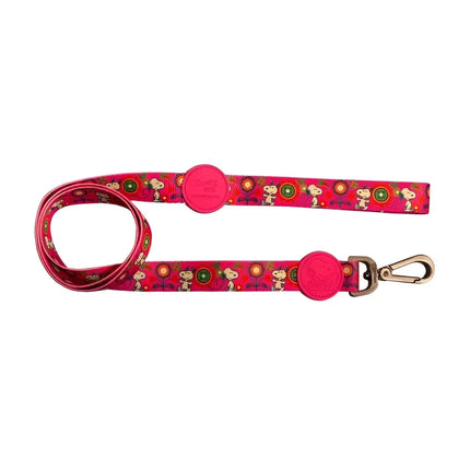 Guinzagli Charlie Brown Pink Flower - XS