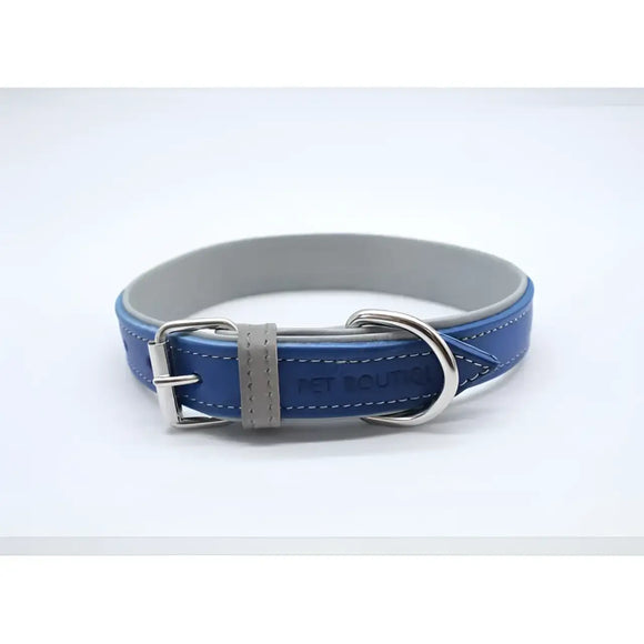 Jet Line set in Pelle Bluette & Mercurio - Guinzagli