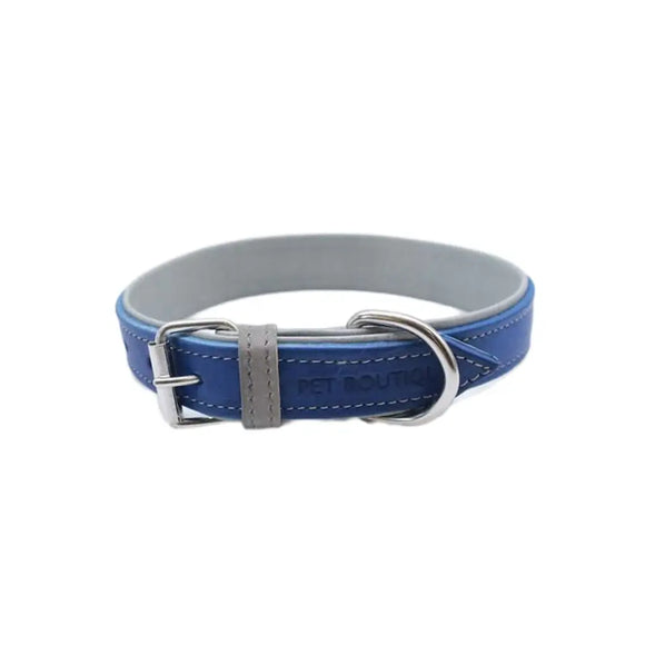 Jet Line set in Pelle Bluette & Mercurio - Guinzagli