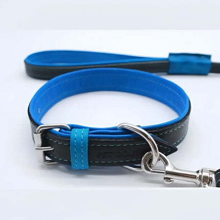 Jet Line set in Pelle Nero & Azzurro - XXS - Guinzagli