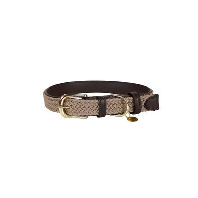 Kentucky - Collare per cani in nylon intrecciato Beige - XS - Collari