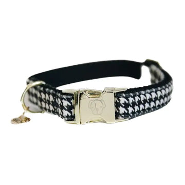 Kentucky - Collare per cani Pied-de-Poule - Nero / XS - Collari
