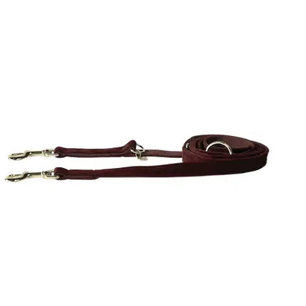 Kentucky - Guinzaglio regolabile per cani Velvet - Bordeaux - Guinzagli