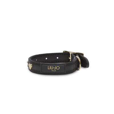Collare Liu Jo in soffice PVC ecologico con borchie cuori per circonferenza collo elegante