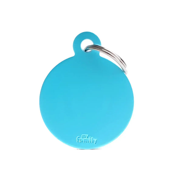 Medaglietta Basic Cerchio - Azzurro / L - Medagliette