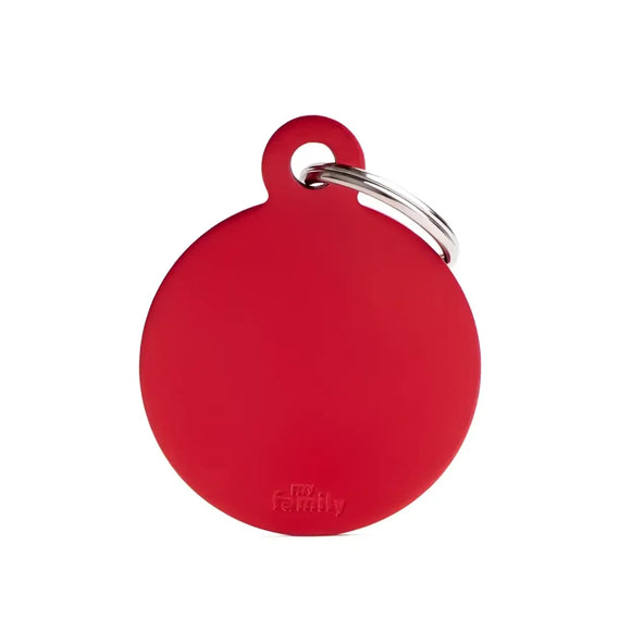 Medaglietta Basic Cerchio - Rosso / L - Medagliette