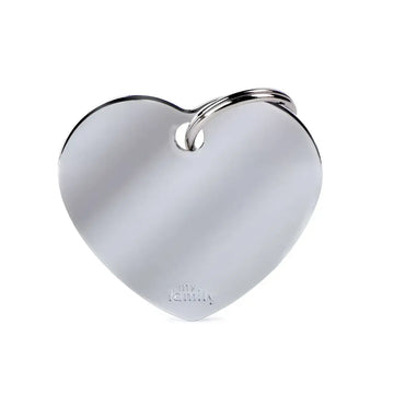 Medaglietta Basic Cuore - Ottone Cromato / L - Medagliette
