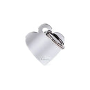 Medaglietta Basic Cuore - Ottone Cromato / S - Medagliette