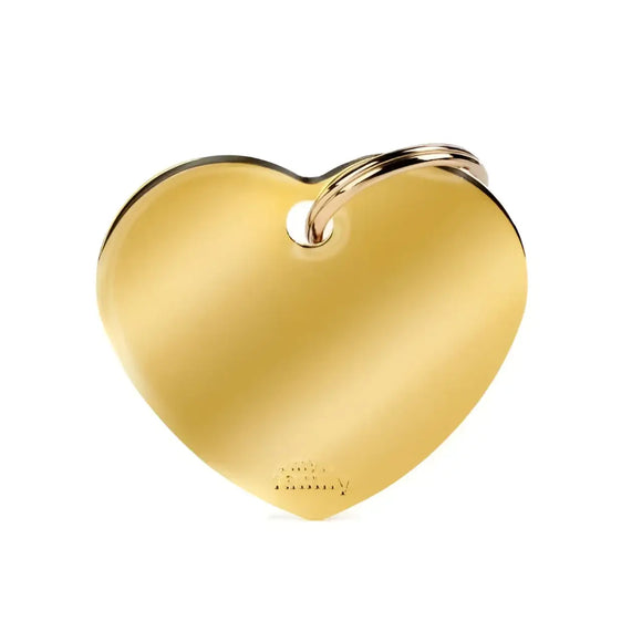 Medaglietta Basic Cuore - Ottone Dorato / L - Medagliette