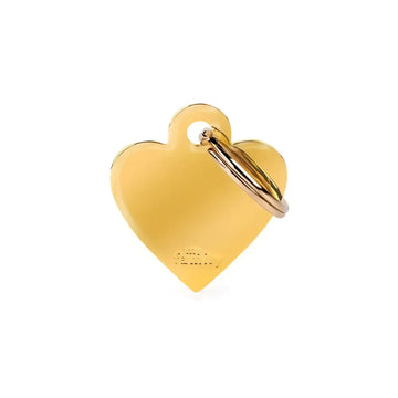 Medaglietta Basic Cuore - Ottone Dorato / S - Medagliette