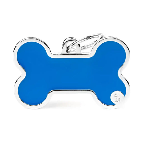 Medaglietta Basic Osso Handmade - Blu / L - Medagliette