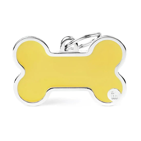 Medaglietta Basic Osso Handmade - Giallo / L - Medagliette