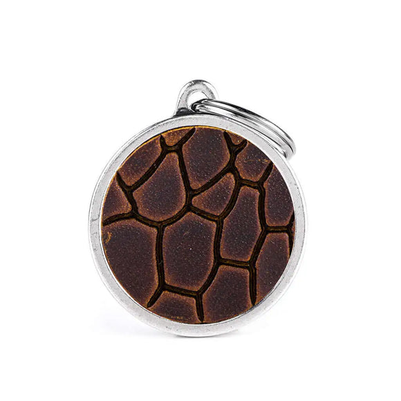Medaglietta Bronx Leather Tucson - BROWN - Medagliette