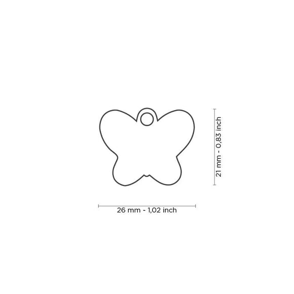 Medaglietta Charms Butterfly - Medagliette