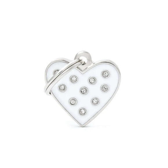 Medaglietta Chic - Bianco / Cuore - Medagliette