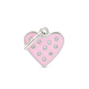 Medaglietta Chic - Rosa / Cuore - Medagliette